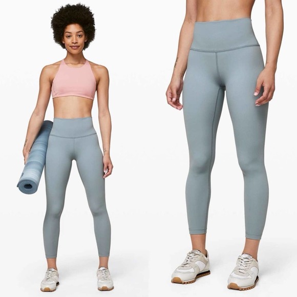 lululemon athletica Pants - lululemon Chambray High Rise Wunder Under Tights 25" NEW Size 8